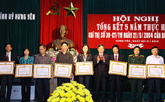 Hưng Yên Tổng kết 5 năm thực hiện Chỉ thị 39–CT TW của Bộ Chính trị